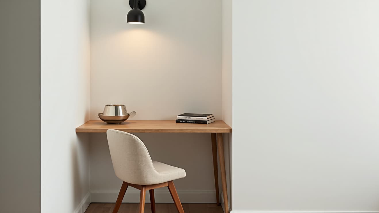 Minimalist Kitchen and Workspace image 2